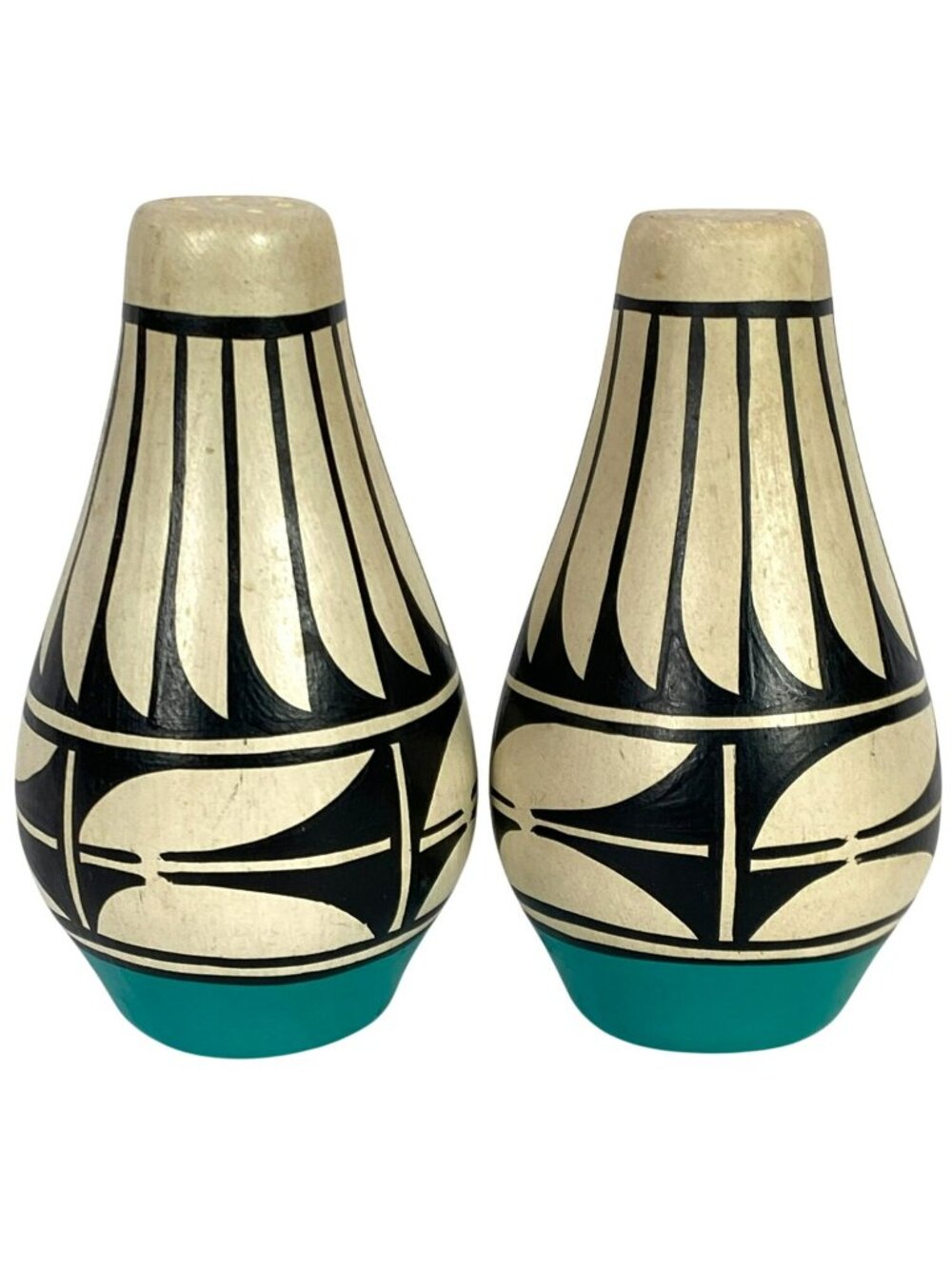 Native American Salt Pepper Shakers Navajo Kewa Santo Domingo Pueblo Pottery